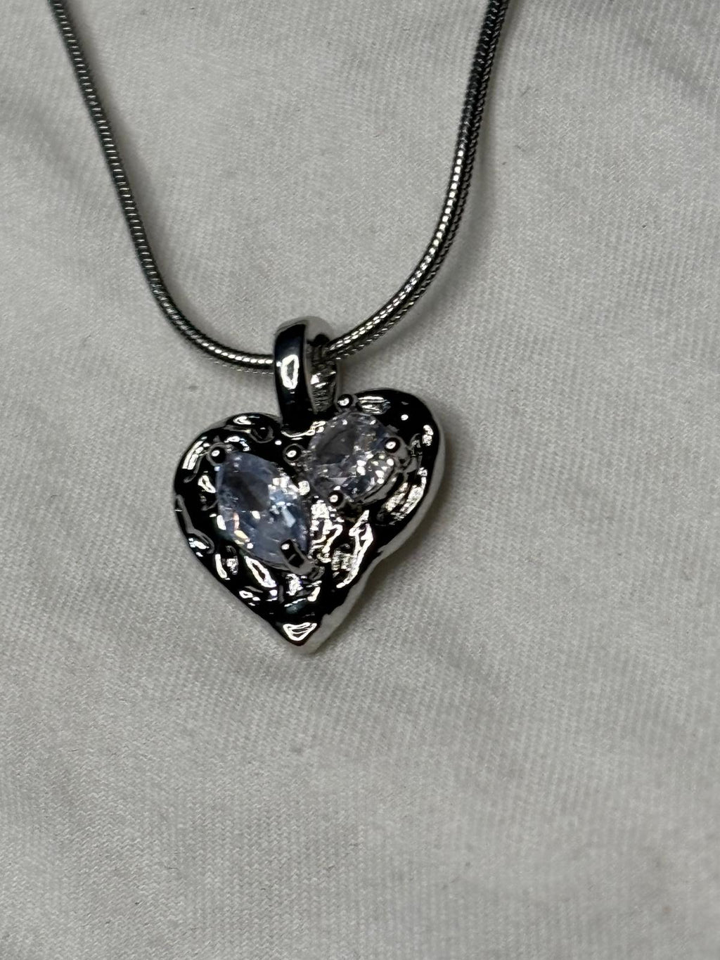 Collar Corazon Brillante