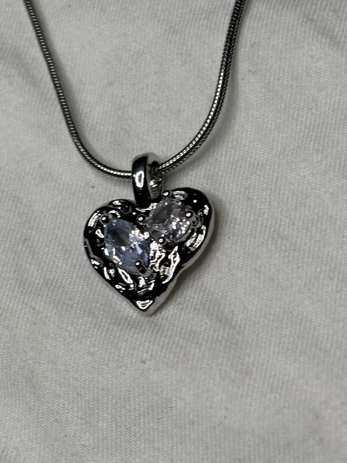 Collar Corazon Brillante