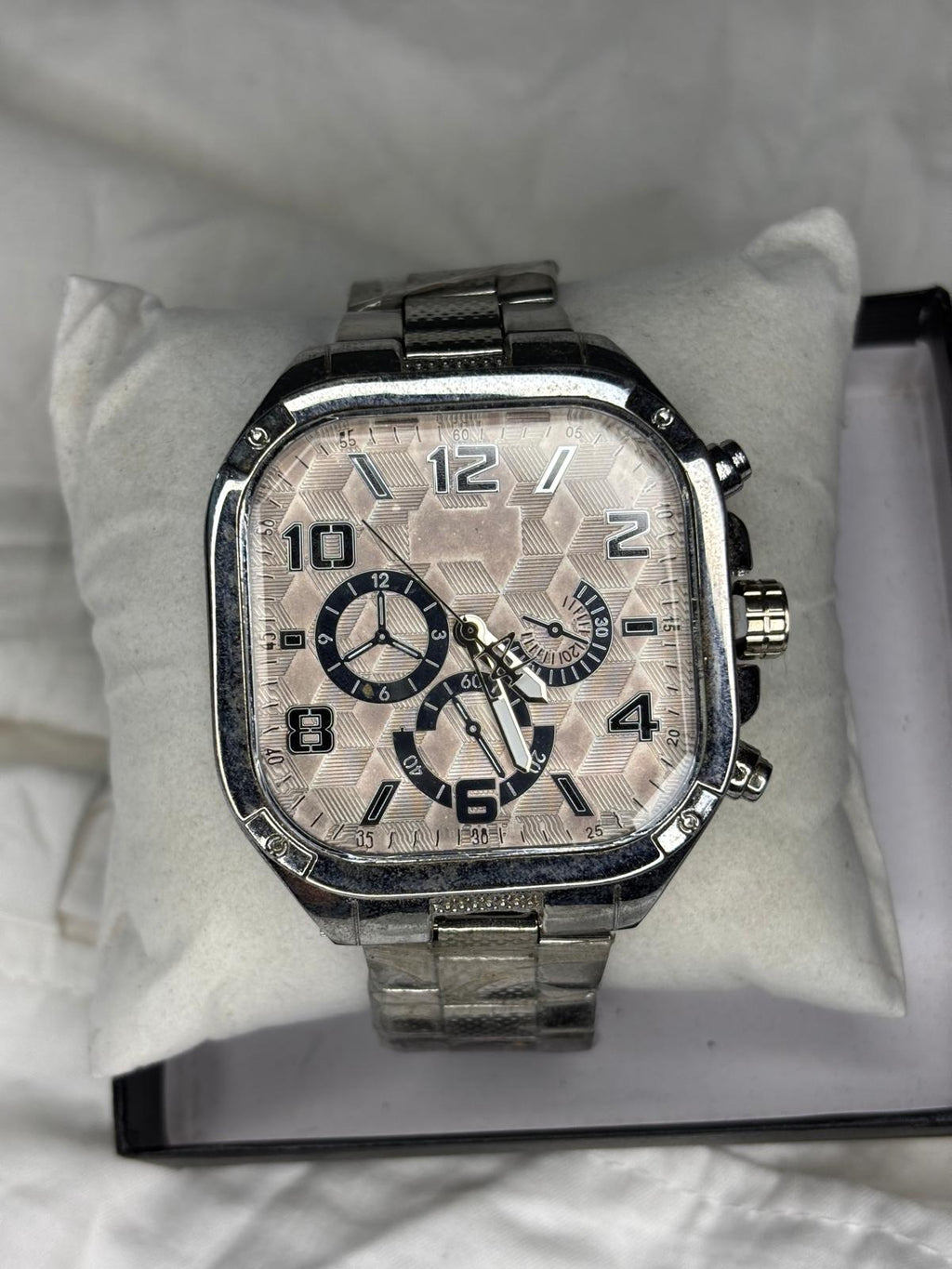 Reloj Geometric Silver