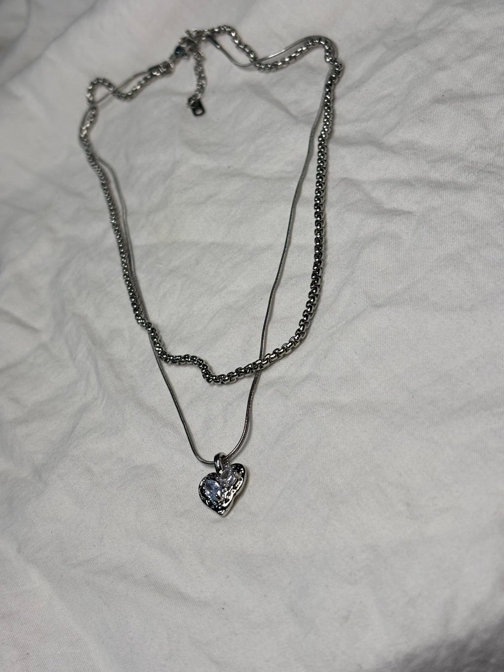 Collar Corazon Brillante